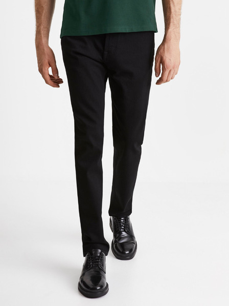 Celio Černé pánské straight fit džíny Celio