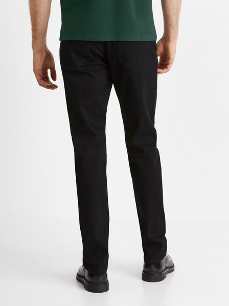 Celio Černé pánské straight fit džíny Celio