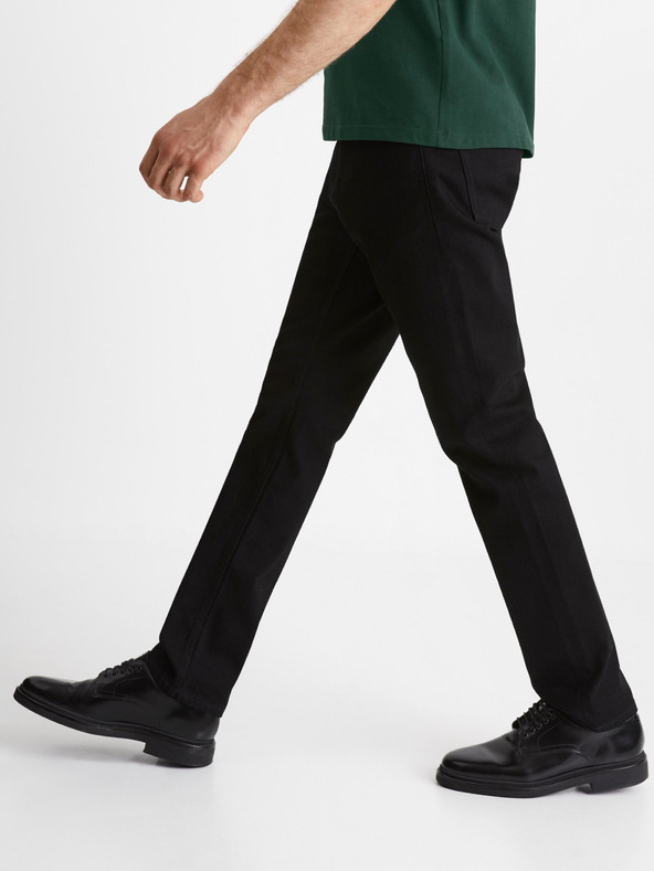 Celio Černé pánské straight fit džíny Celio