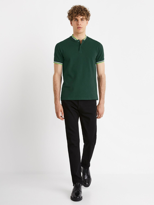 Celio Černé pánské straight fit džíny Celio