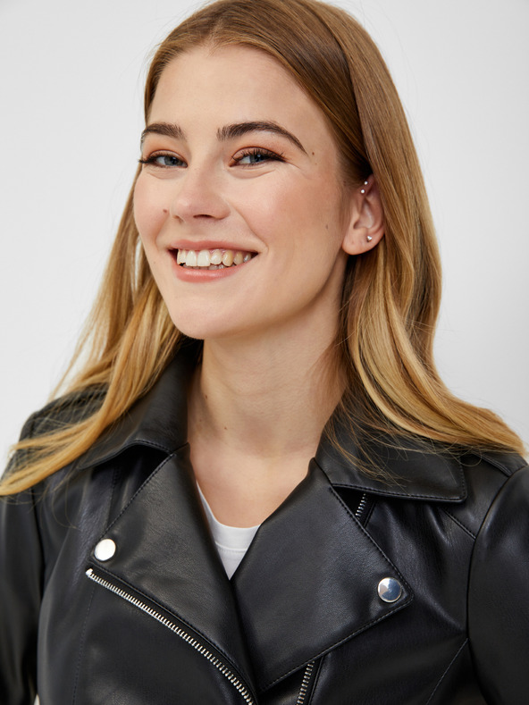 Orsay Černá dámská koženková bunda ORSAY