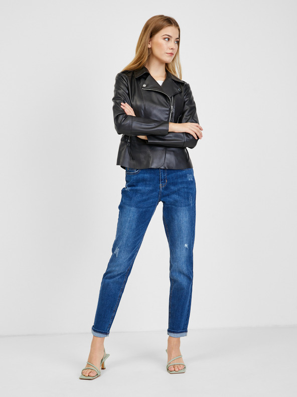 Orsay Černá dámská koženková bunda ORSAY