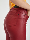 Orsay Vínové dámské skinny fit kalhoty ORSAY