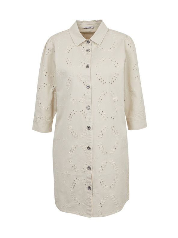 Orsay Béžové dámské džínové šaty ORSAY