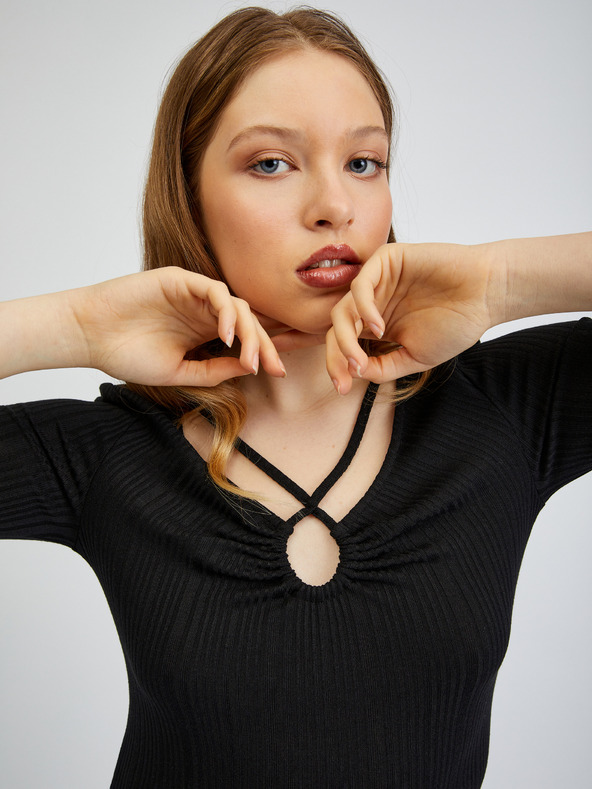 Orsay Černé dámské tričko ORSAY