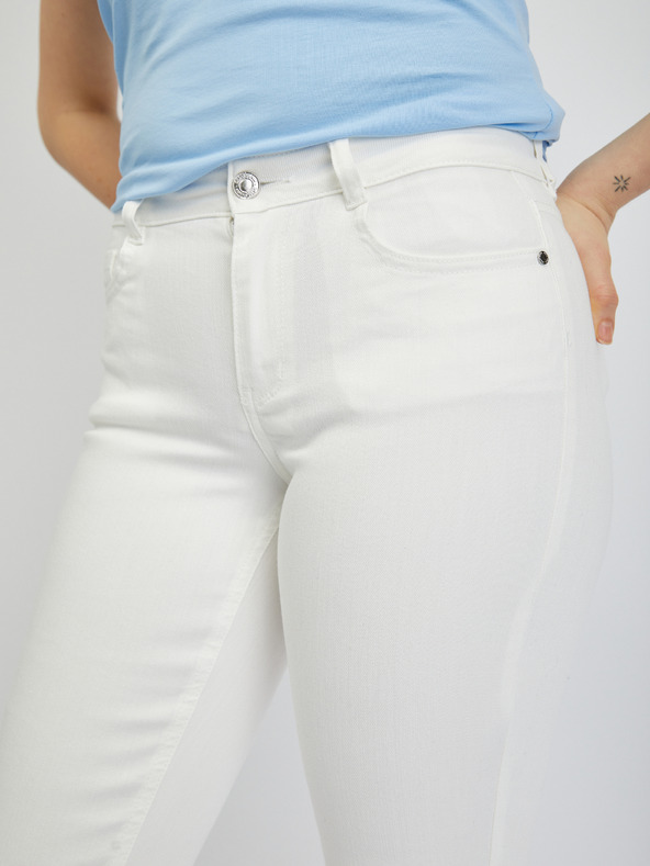 Orsay Bílé dámské straight fit džíny ORSAY