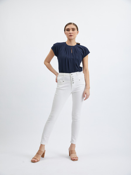 Orsay Bílé dámské skinny fit džíny ORSAY