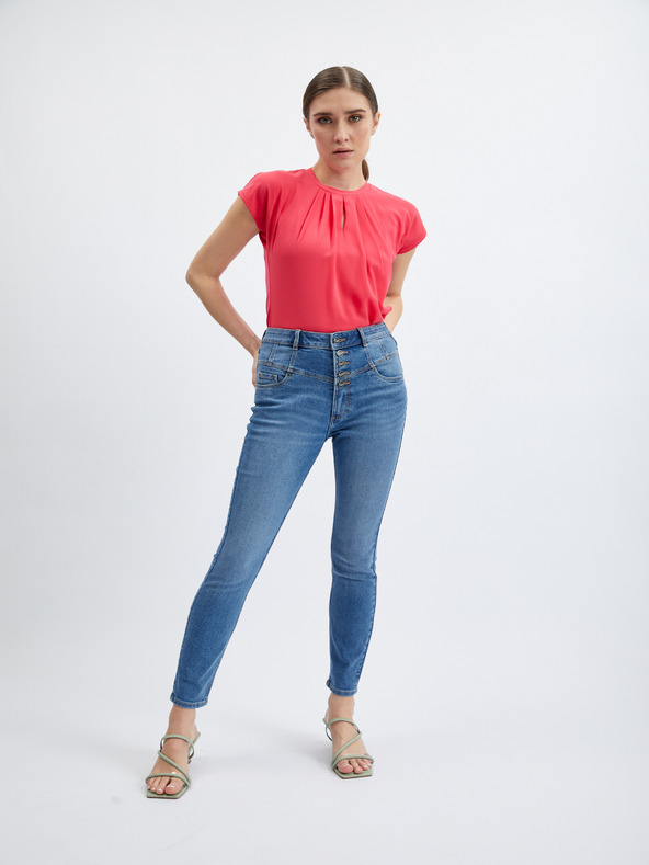 Orsay Modré dámské skinny fit džíny ORSAY