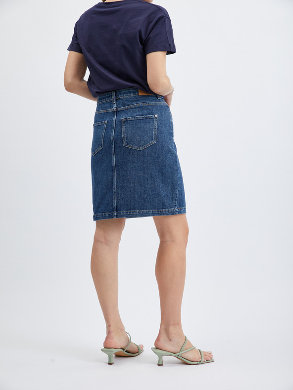 Orsay Modrá dámská džínová sukně ORSAY