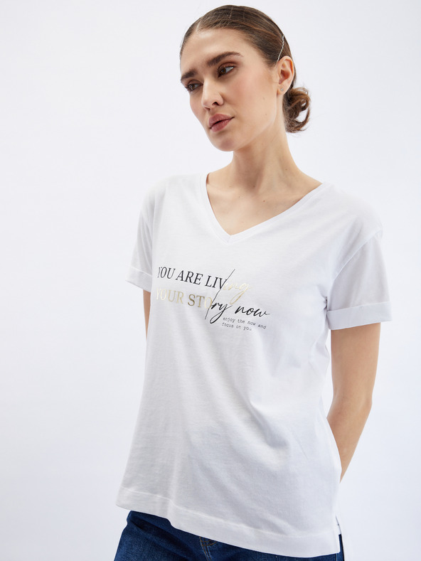 Orsay Bílé dámské tričko ORSAY