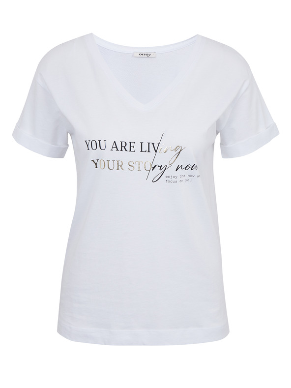 Orsay Bílé dámské tričko ORSAY