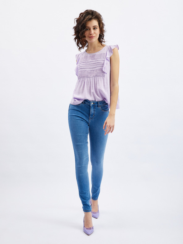 Orsay Modré dámské skinny fit džíny ORSAY