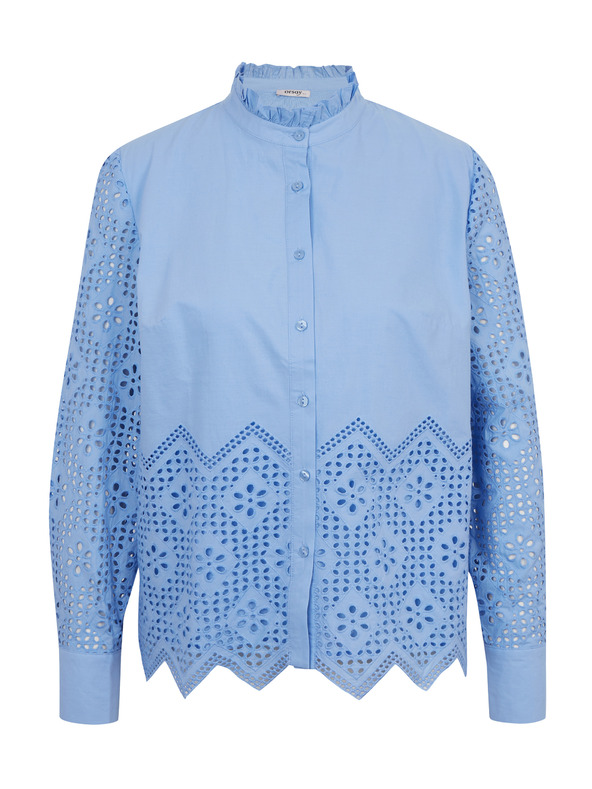 Orsay Světle modrá dámská halenka s ozdobnými detaily ORSAY