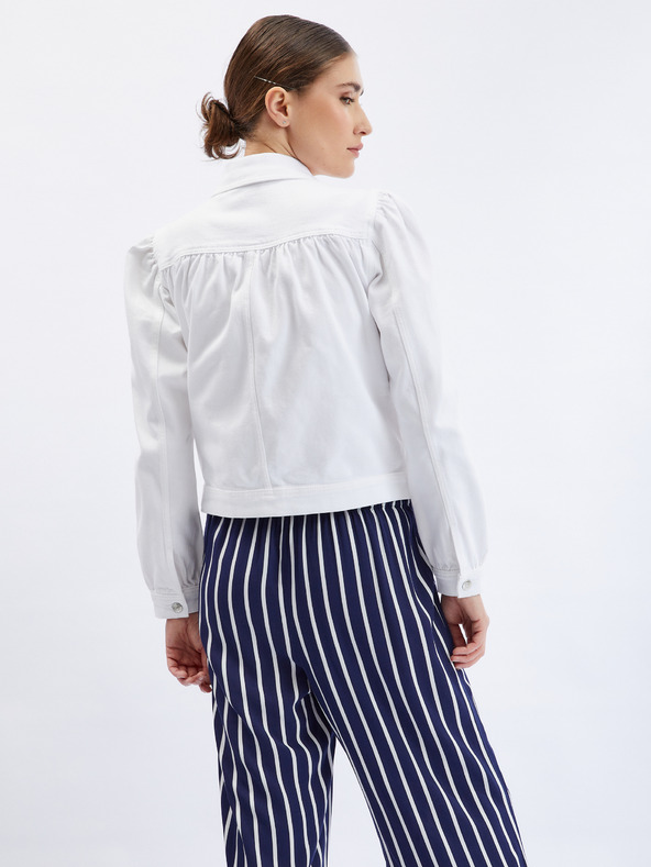 Orsay Bílá dámská džínová bunda ORSAY