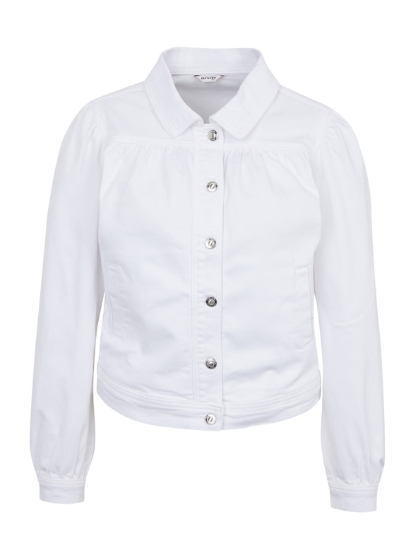 Orsay Bílá dámská džínová bunda ORSAY