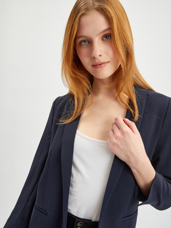 Orsay Tmavě modré dámské sako ORSAY