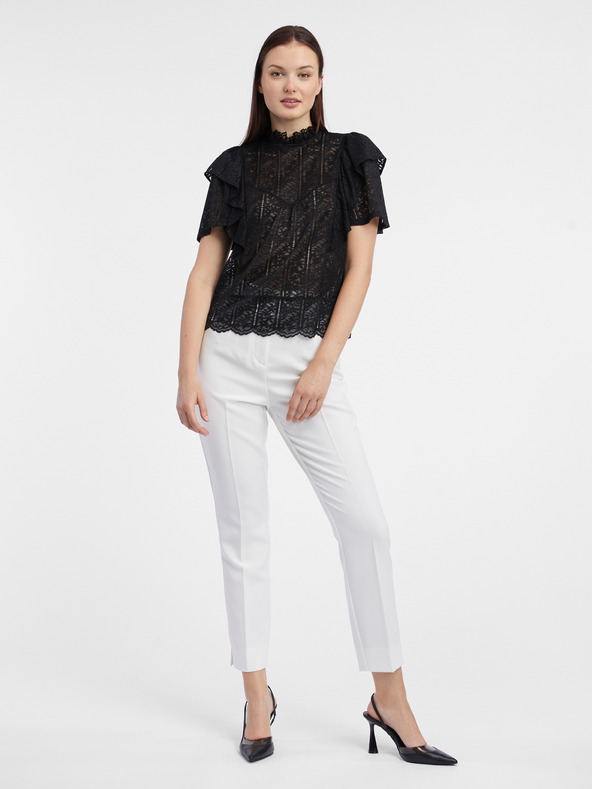 Orsay Černá dámská krajková halenka ORSAY