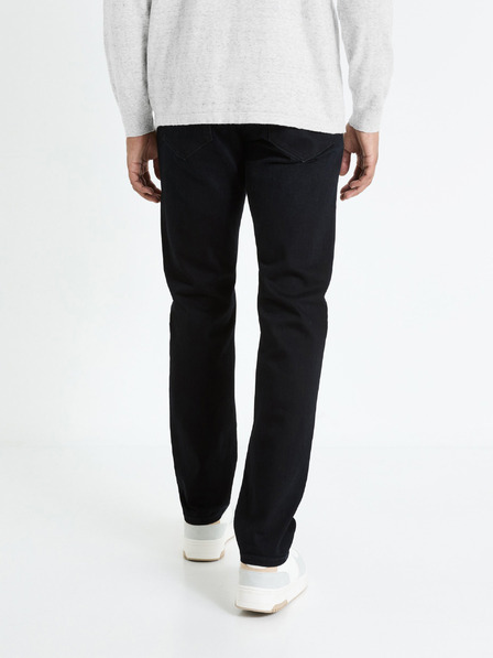 Celio Černé pánské straight fit džíny Celio Fobody15