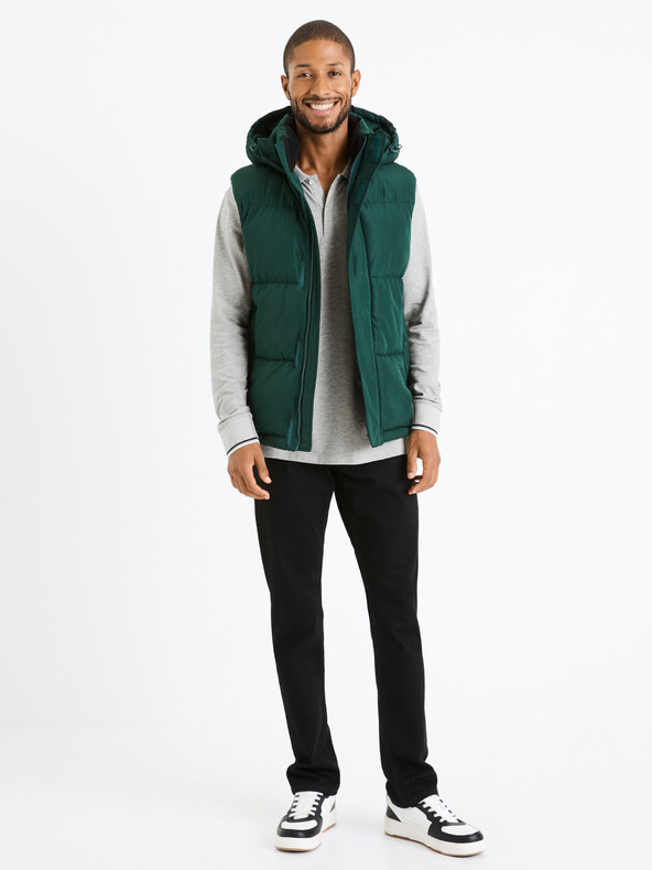 Celio Světle šedé pánské polo tričko Celio Decoml