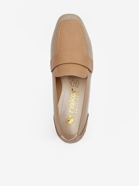 Rieker Světle hnědé dámské mokasíny Rieker