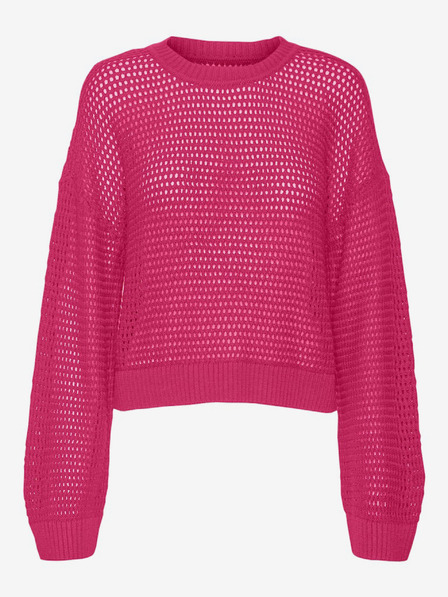 Vero Moda Tmavě růžový dámský svetr Vero Moda Madera
