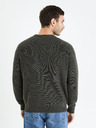 Celio Tmavě šedý pánský basic svetr Celio Gexter