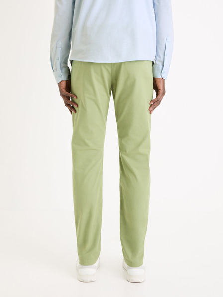Celio Světle zelené pánské chino kalhoty Celio Tocharles