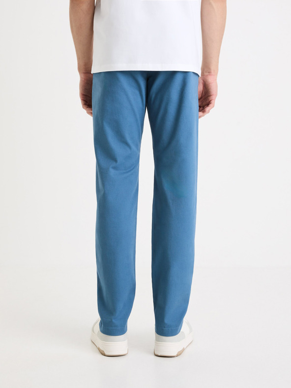 Celio Modré pánské chino kalhoty Celio Tocharles