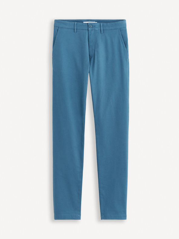 Celio Modré pánské chino kalhoty Celio Tocharles