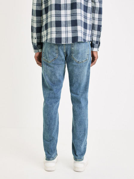 Celio Modré pánské slim fit džíny Celio Gostroy