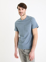 Celio Modré pánské basic tričko Celio Gepik