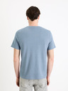 Celio Modré pánské basic tričko Celio Gepik