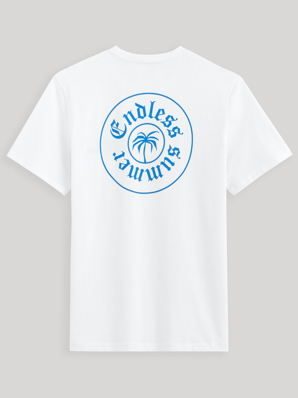 Celio Bílé pánské tričko Celio Gexend