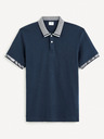 Celio Tmavě modré pánské basic polo tričko Celio Gesort