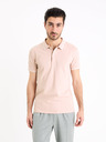 Celio Starorůžové pánské basic polo tričko Celio Decolrayeb