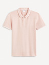 Celio Starorůžové pánské basic polo tričko Celio Decolrayeb