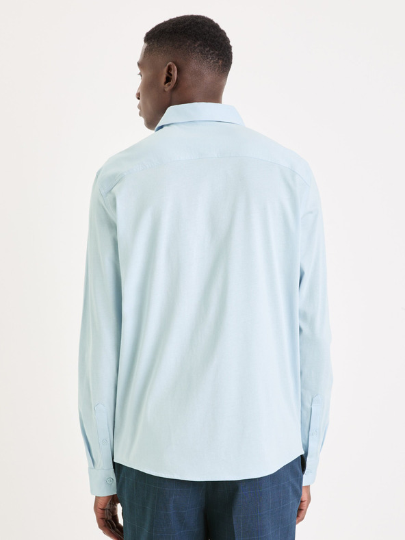 Celio Světle modrá pánská košile Celio Vajersey