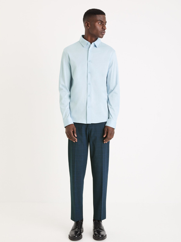 Celio Světle modrá pánská košile Celio Vajersey