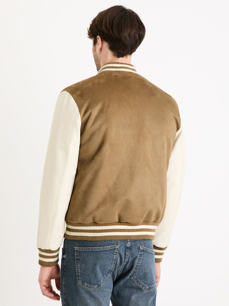 Celio Hnědý pánský bomber Celio Guvarsisu