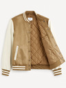 Celio Hnědý pánský bomber Celio Guvarsisu