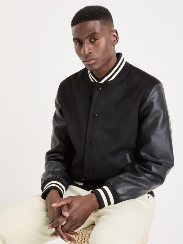 Celio Černý pánský bomber Celio Guvarsisu