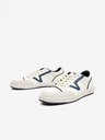 Vans Krémové pánské kožené tenisky VANS Lowland CC