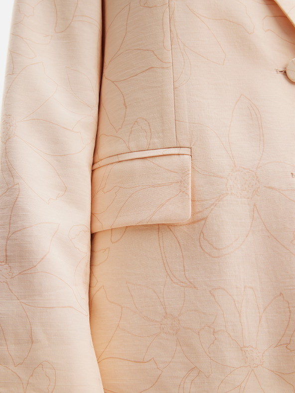 Desigual Meruňkové dámské květované sako Desigual Elbert