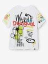Desigual Bílé klučičí tričko Desigual Aslan