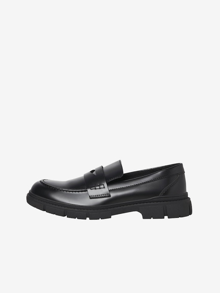 Jack & Jones Černé pánské mokasíny Jack & Jones Baker