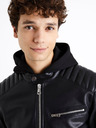 Celio Černá pánská koženková bunda Celio Dibiker2