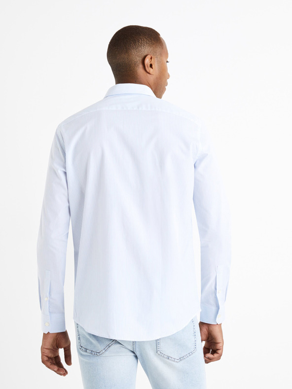 Celio Bílá pánská košile Celio Varegumoti