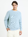 Celio Světle modrý pánský basic svetr Celio Gexter