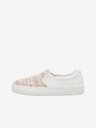 Rieker Bílé dámské slip on boty Rieker