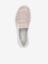 Rieker Bílé dámské slip on boty Rieker